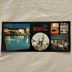 Vintage Oversize Sheraton Olympic Villas Orlando Postcard Disney World Area‎ 70s